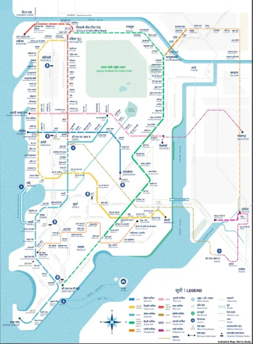 Mumbai Metro Line 8 Route Map