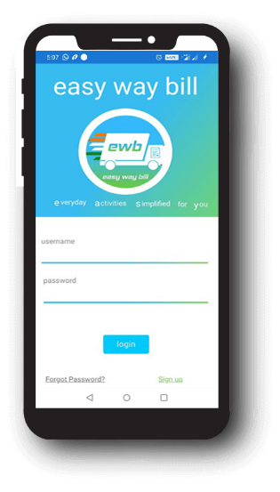 E-Way Bill Login in Mobile