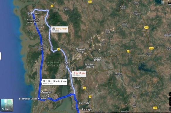 Delhi Mumbai Expressway Map Snapshot