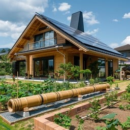 Eco-farmhouses using solar power and rainwater harvesting Eco-farmhouses using solar power and rainwater harvesting