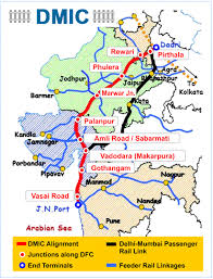 What Does the Delhi-Mumbai Industrial Corridor Route Cover?