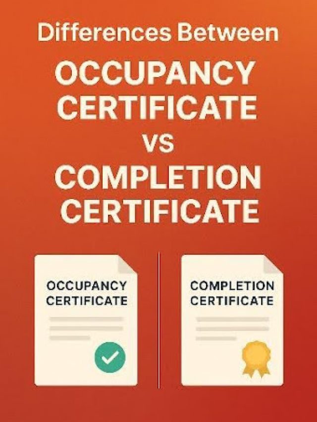Differences between Occupancy Certificate vs Completion Certificate
