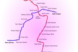 Jaipur Metro Route Map Jaipur Metro Route Map