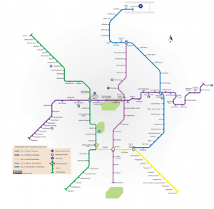 What Does the Namma Metro Yellow Line Map Show?