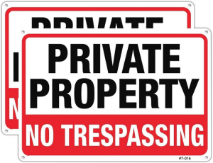 Where to Place No Trespassing Signs on Property in India