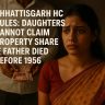 Chhattisgarh HC Rules: Daughters Cannot Claim Property Share if Father Died Before 1956