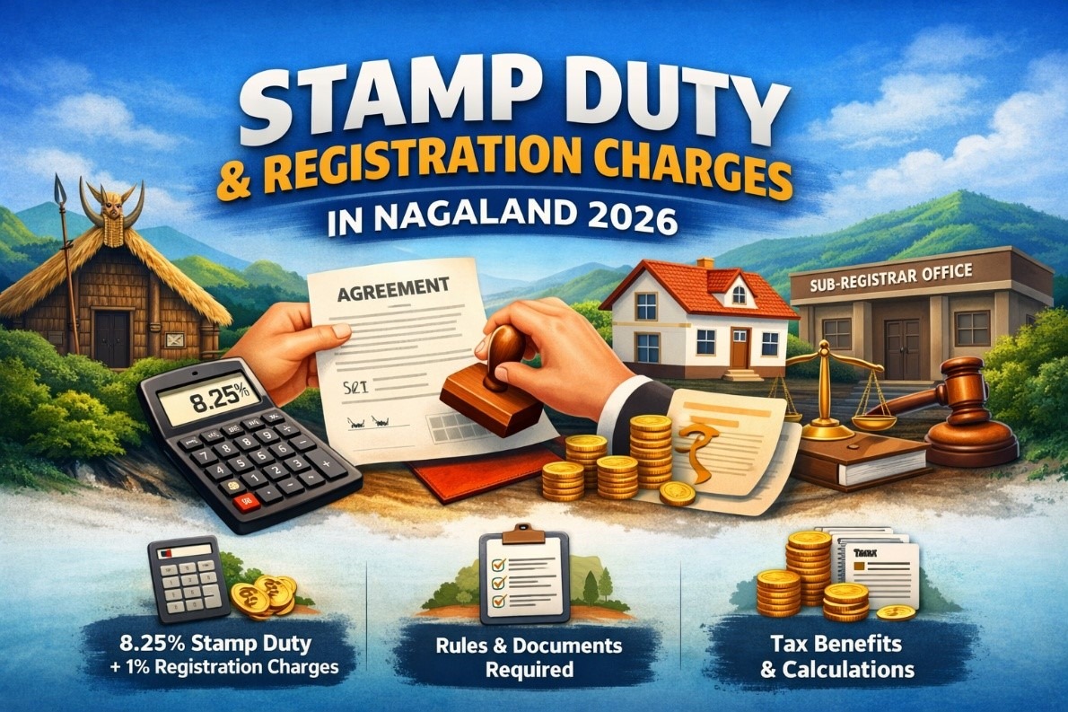 Stamp Duty & Registration Charges in Nagaland 2026: Complete Buyer’s Handbook with Rates, Rules & Smart Calculations