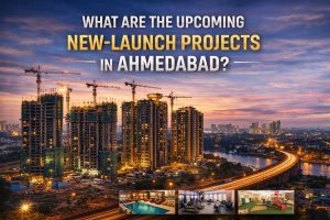 What are the upcoming new-launch projects in Ahmedabad?