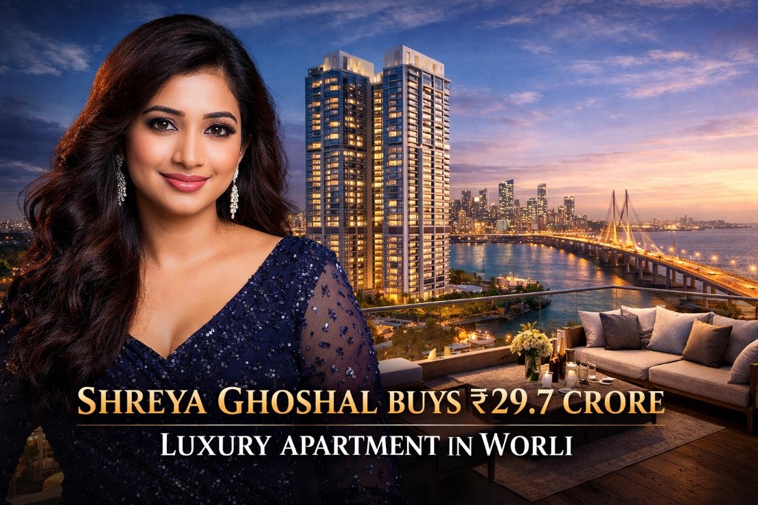 Melody Meets Luxury: Shreya Ghoshal Invests ₹29.7 Crore in a Premium Worli Residence