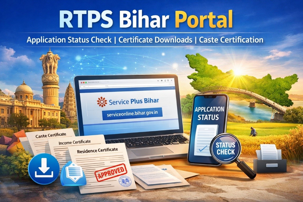 RTPs Bihar Portal 2026: How to Check Application Status, Download Certificates & Apply for Caste Certification