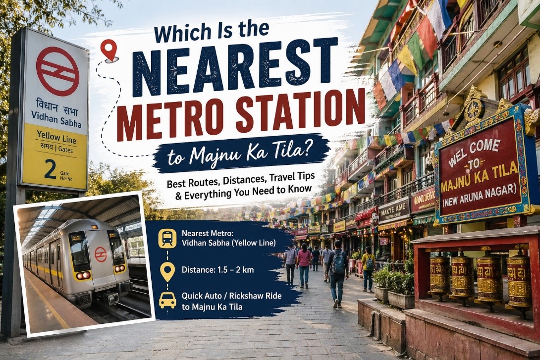 Which Is the Nearest Metro Station to Majnu Ka Tila?