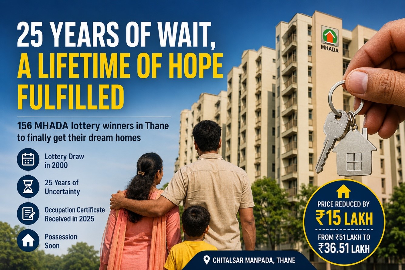 After a Quarter Century, Keys at Last: MHADA Lottery Winners in Thane Set to Receive Their Long-Awaited Homes