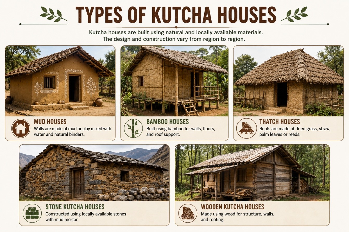 Types of Kutcha Houses