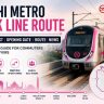 Delhi Metro Pink Line Route