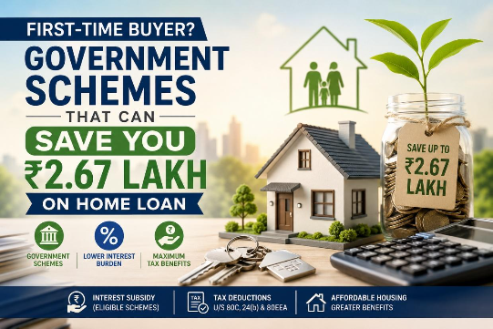 First-Time Buyer? Government Schemes That Can Save You ₹2.67 Lakh on a Home Loan