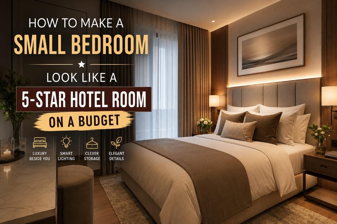 How to Make a Small Bedroom Look Like a 5-Star Hotel Room on a Budget