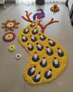 Peacock Pookalam