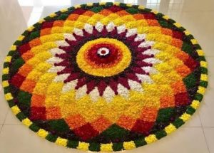 Traditional Circular Pookalam