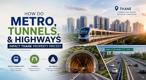 How Metro, Tunnels and Highways Impact Thane Property Prices?